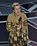 Frances McDormand var överlycklig på scenen efter vinsten under Oscarsgalan 2018.