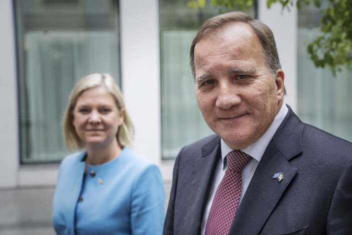 Ut gick Stefan, in kom Magdalena Andersson.