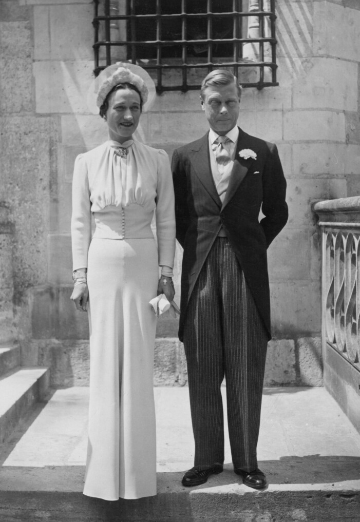 Edward och Wallis Simpson vid bröllopet 1937. Edward och Wallis Simpson vid bröllopet 1937.