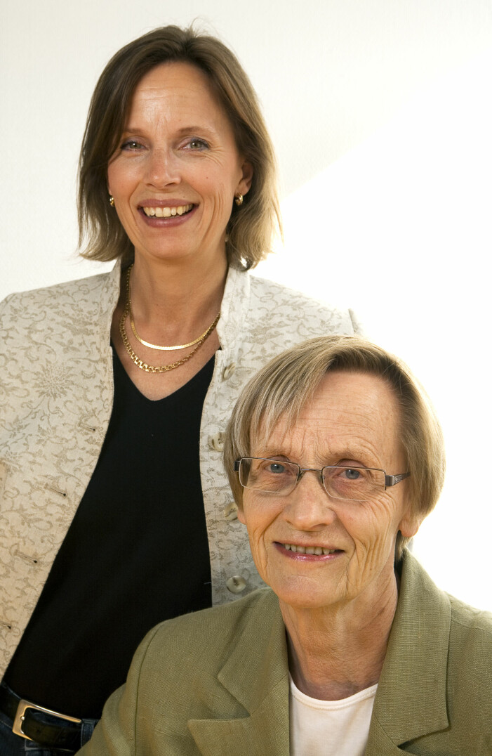 Astrid Lindgrens dotter Karin Nyman samt barnbarnet Malin Billing 2007.