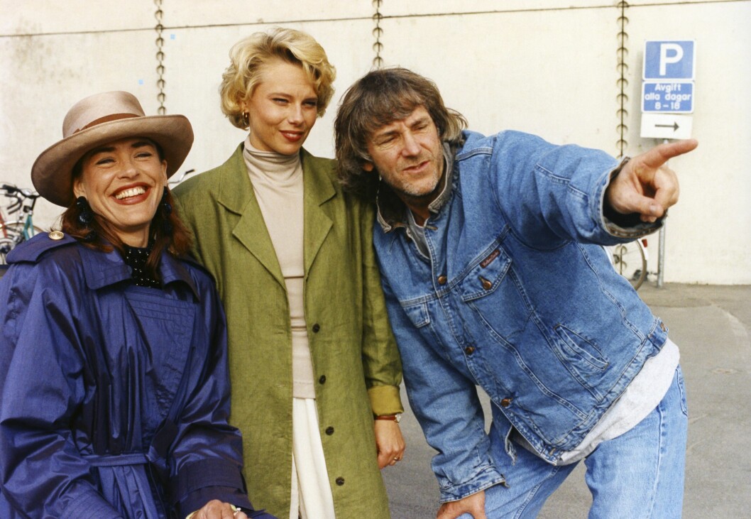 Colin Nutley, Helena Bergström och Ewa Fröling 1993.