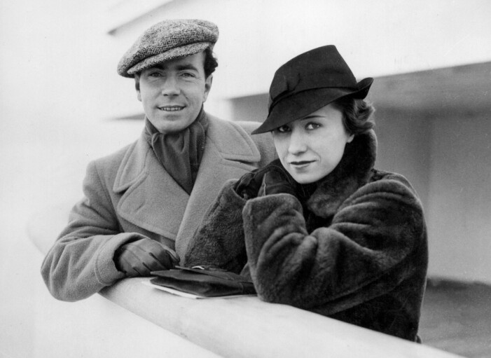 Sigvard Bernadotte och Erica Patzek. Sigvard Bernadotte och Erica Patzek.