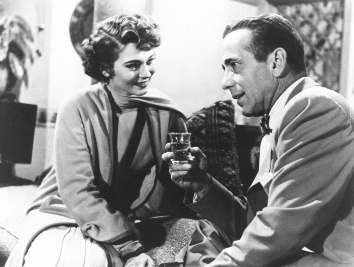 Marta Toren och Humphrey Bogart 1951 i Sirocco.