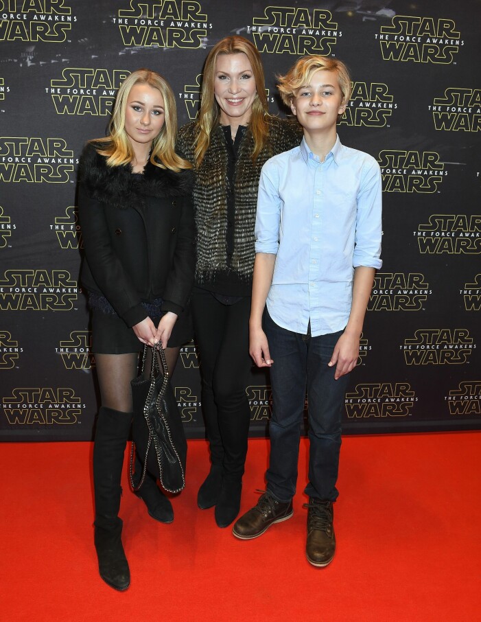 Jenny Alversjö och dottern Oliva och sonen Leo 2015. tv4-jenny alversjö och barnen