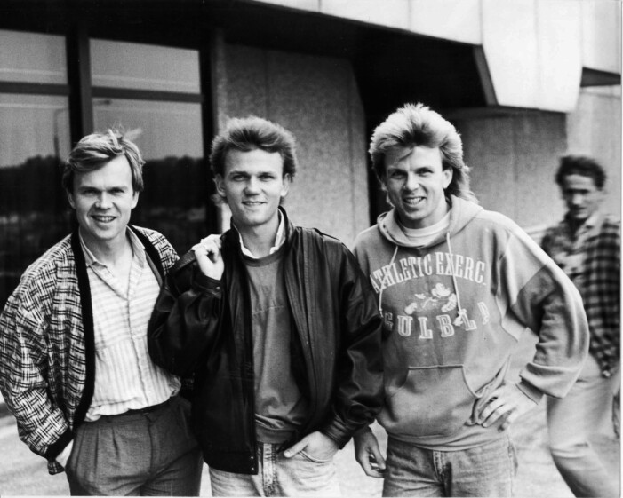 Bröderna Per, Louis och Richard Herrey 1987.