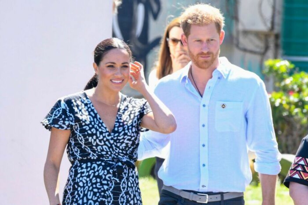 Meghan och Harry på besök i Sydafrika.