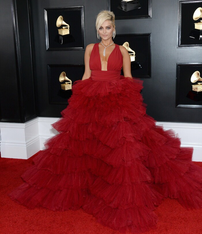 Bebe Rexha på Grammygalan 2019.