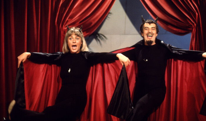 Eva Bysing och Bert-Åke Varg i <i>Fint som snus.</i> Eva Bysing och Bert-Åke Varg.