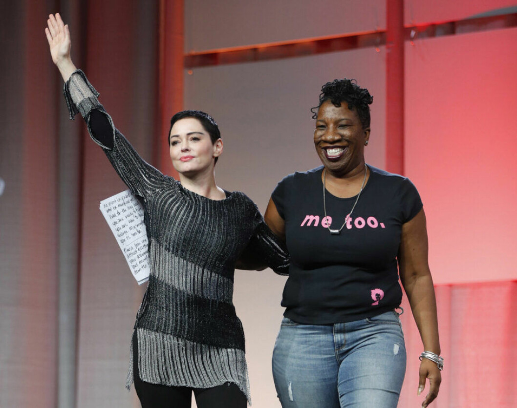 Rose McGowan och Tarana Burke.