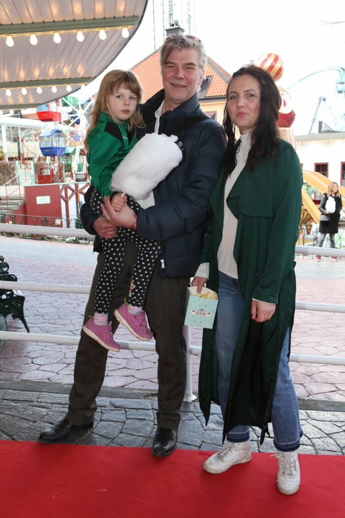 Jakob Eklund med dottern Tove Eklund och barnbarnet Vilja Eklund 2016.