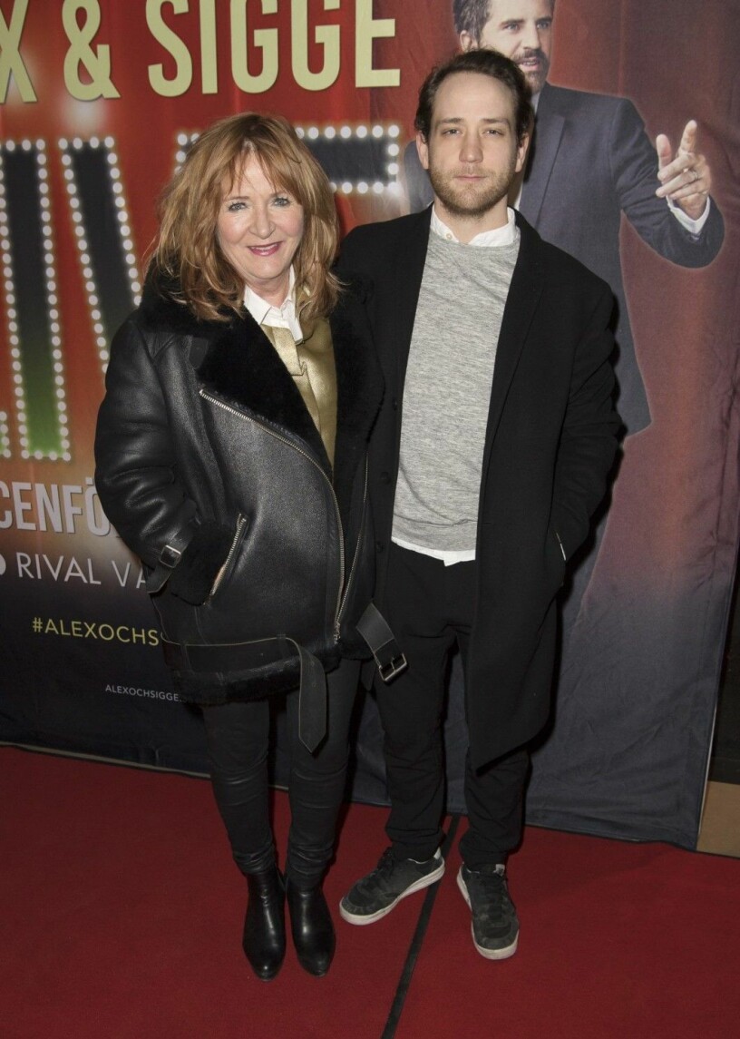 Malou tillsammans med sonen Malcolm 2017.