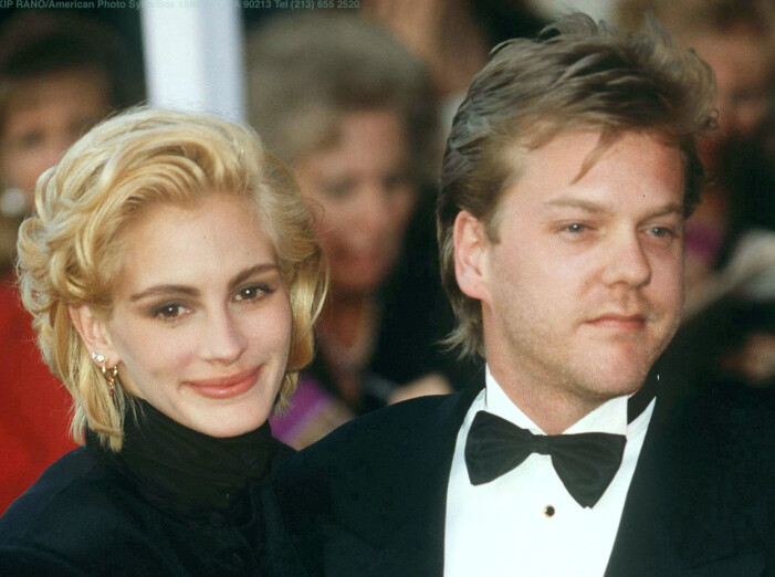 Julia och Kiefer gjorde slut tre dagar före bröllopet. Julia Roberts och Kiefer Sutherland.