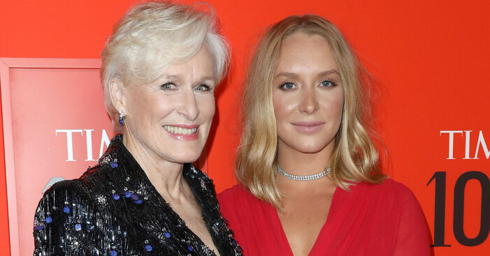 Glenn Close och Annie Starke på röda mattan.