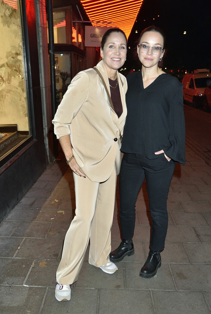 Renée Nyberg och dottern Emma Zachrisson på mingel nu i höstas. renee nybergs dotter emma