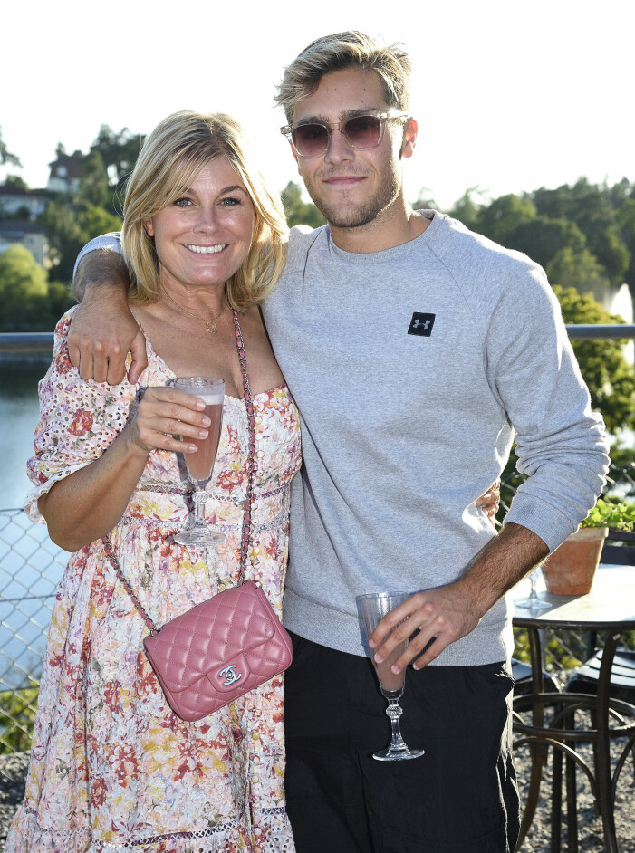 Pernilla Wahlgren och sonen Benjamin Ingrosso. Pernilla Wahlgren och Benjamin Ingrosso.