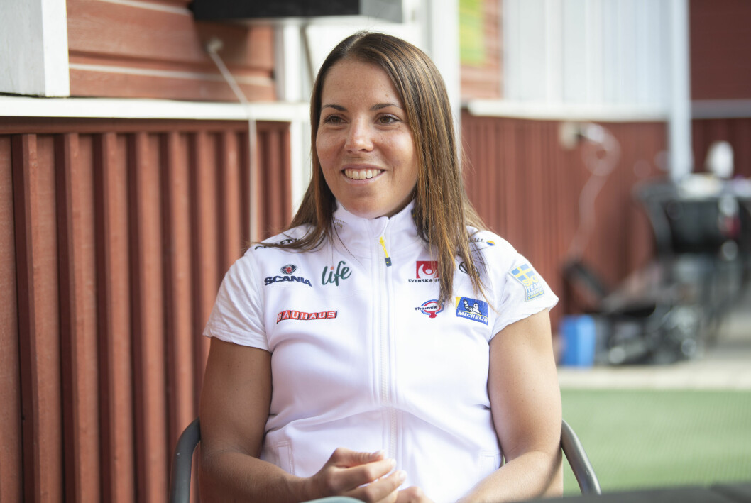 Charlotte Kalla tog sitt första SM-guld 2007. Charlotte Kalla tog sitt första SM-guld 2007.