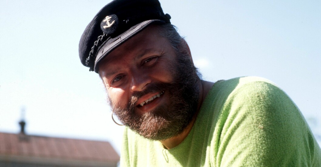 Beppe Wolgers i den älskade rollen som Pippi Långstrumps pappa.