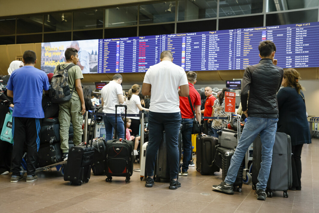 kökaos på arlanda flygplats 2022