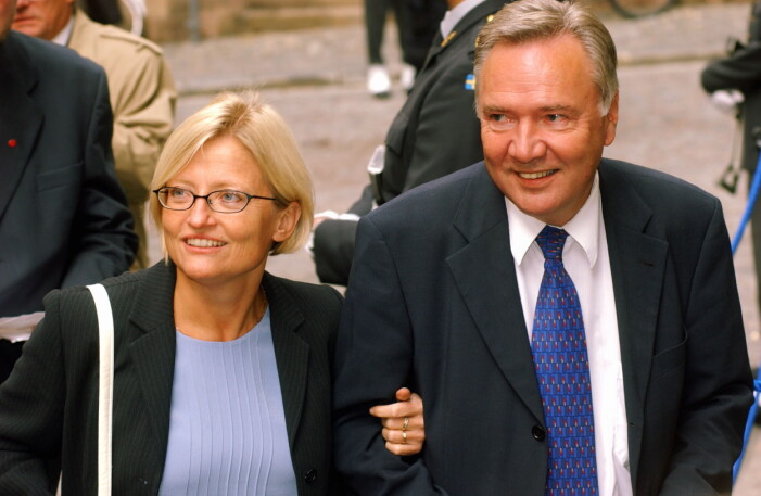 Anna Lindh och Bo Holmberg 2002.