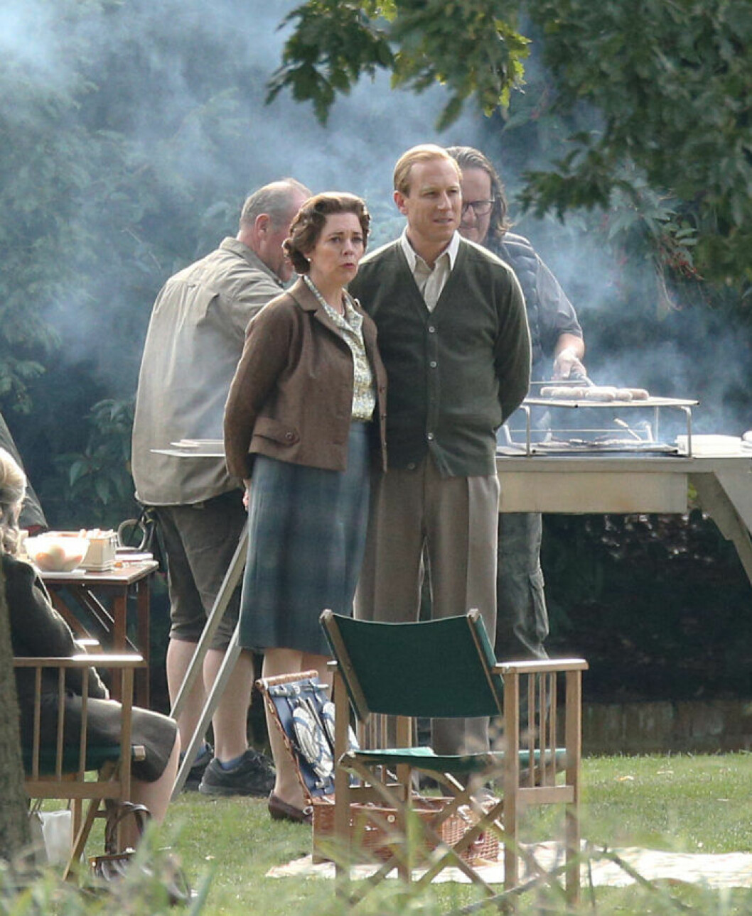 Olivia Colman som drottning Elizabeth vid inspelningarna för den kommande tredje säsongen av den populära Netflix-serien The Crown. Olivia Coleman i The Crown