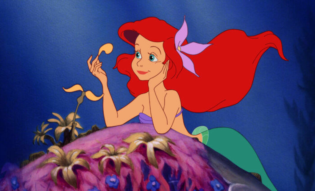 Ariel i Disneyfilmen Den lilla sjöjungfrun. Bild på Ariel ur Disneyfilmen Den Lilla Sjöjungfrun