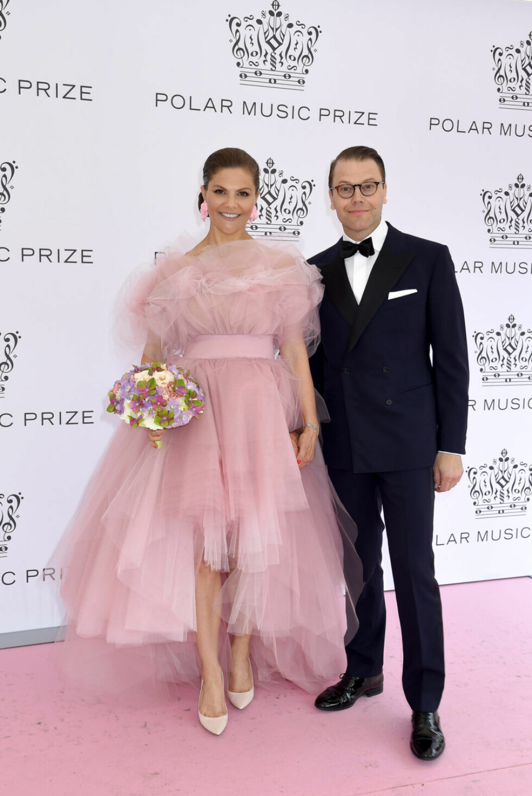 Kronprinsessan Victoria och prins Daniel på Polar Music Prize, Grand Hotel. victoria desiginer polarpriset