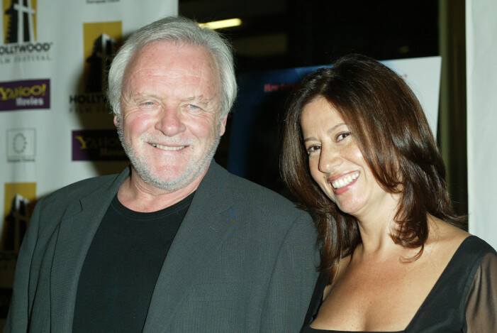Anthony Hopkins & StelLA Actor & Wife The Human Stain, LAFilm Premi Arclight Cenema, Hollywood, La, USA 21 October 2003 Date: 21 October 2003