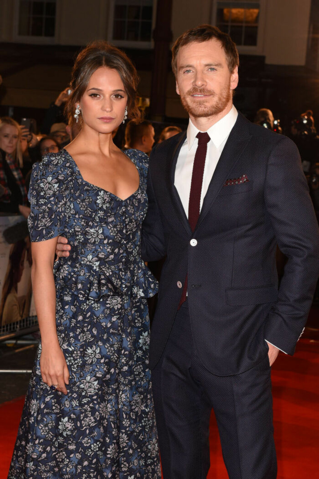 Alicia Vikander och Michael Fassbender på röda mattan. Alicia Vikander och Michael Fassbender på röda mattan.