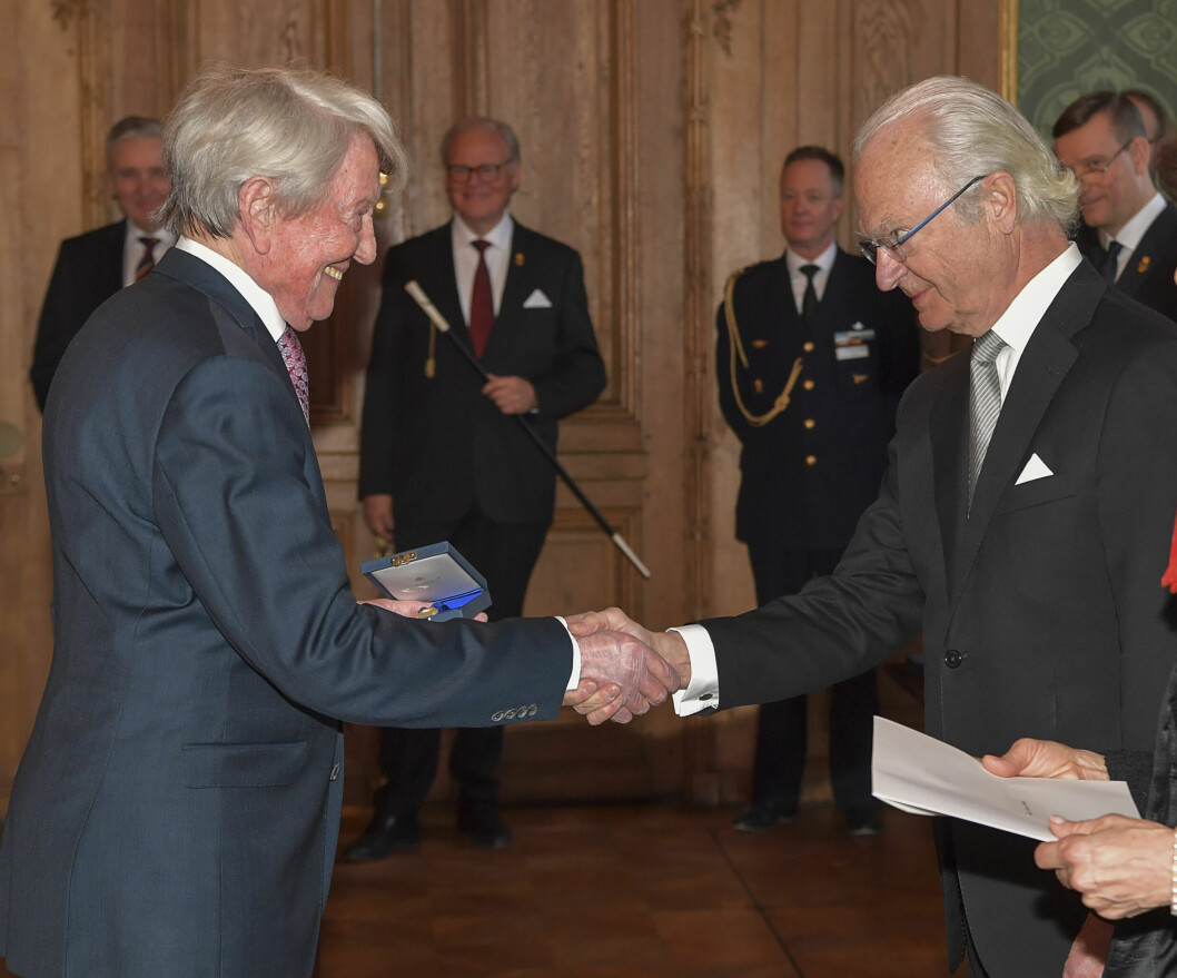 Ingmar Nordström fick äran att ta emot H.M. Konungens medalj, 8:e storleken i högblått band, av kung Carl Gustaf och drottning Silvia vid en ceremoni på Stockholms slott för tre år sedan. Ingmar Nordström fick äran att ta emot H.M. Konungens medalj, 8:e storleken i högblått band, av kung Carl Gustaf och drottning Silvia vid en ceremoni på Stockholms slott för tre år sedan.