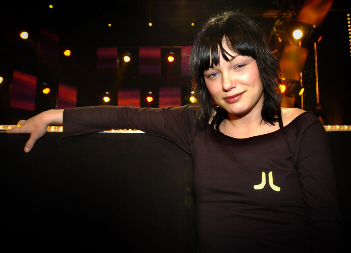 Sara Löfgren 2004 i Melodifestivalen.