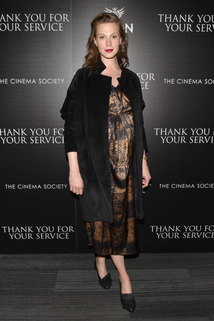 Elettra Rossellini Wiedemann på event 2017. Elettra Rossellini Wiedemann'Thank You For Your Service' film screening, Arrivals, New York, USA - 25 Oct 2017