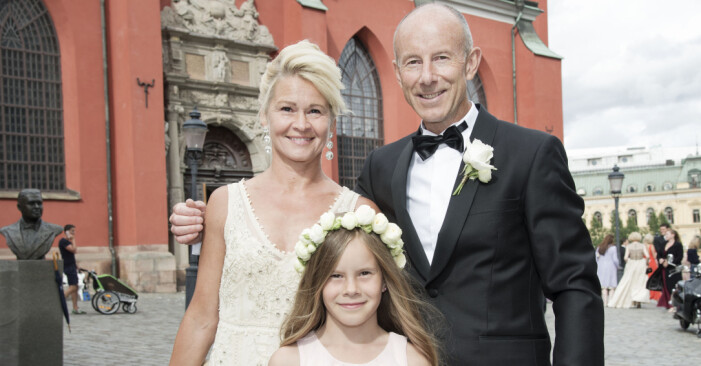 Ingemark Stenmark med hustrun Tarja och dottern Iza.