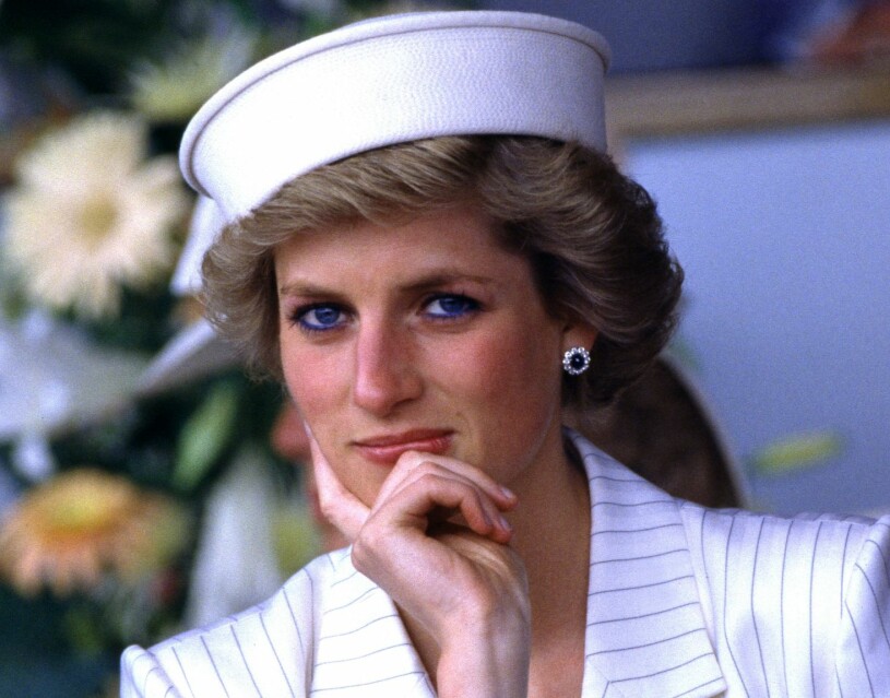 Prinsessan Diana med blå mascara