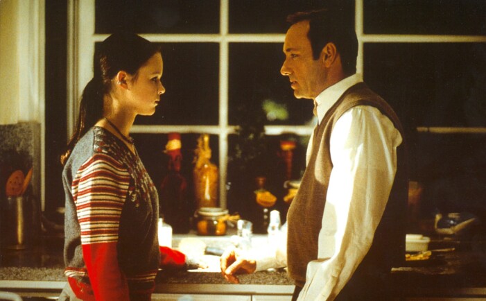 Kevin Spacey och Thora Birch från American Beauty (1999).