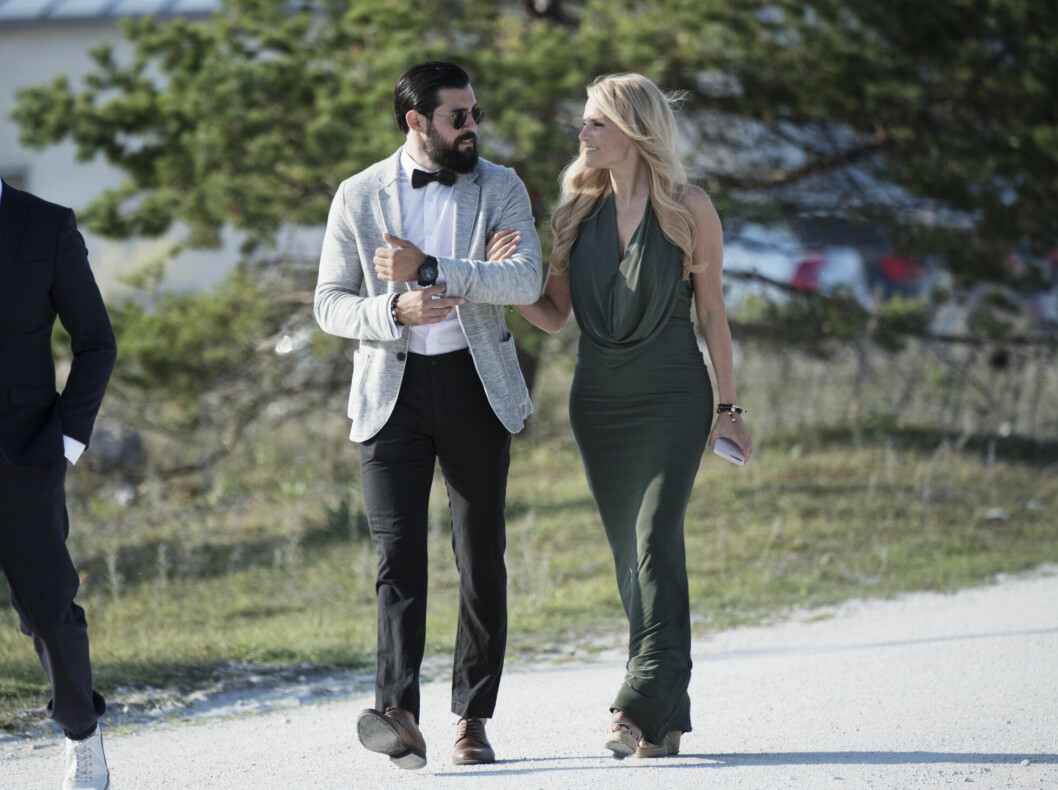 Laila Bagge med sambon och affärspartnern Korosh Kananian. Foto: TT Nyhetsbyrån