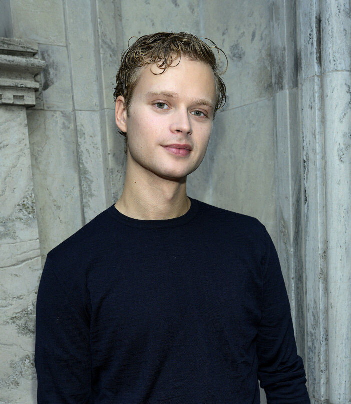 Edvin Endre gör rollen som Spotify-grundaren Daniel Ek i The Playlist. Edvin Endre gör rollen som Spotify-grundaren Daniel Ek i The Playlist