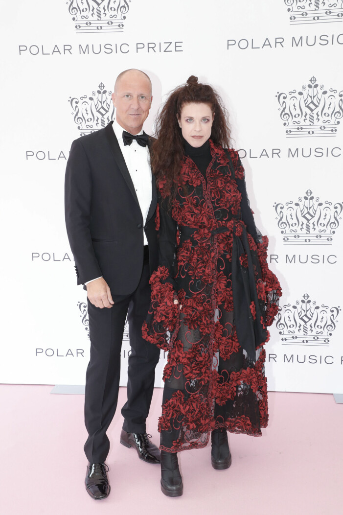 Pål Hollender och Jessika Gedin på Polarpriset 2019.