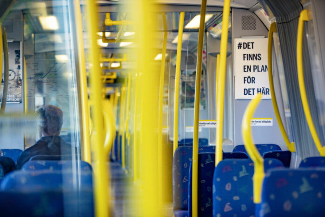 Många uppger att de har åkt mindre kollektivtrafik sedan coronaviruset kom till Sverige. Foto: Magnus Sandberg / TT
