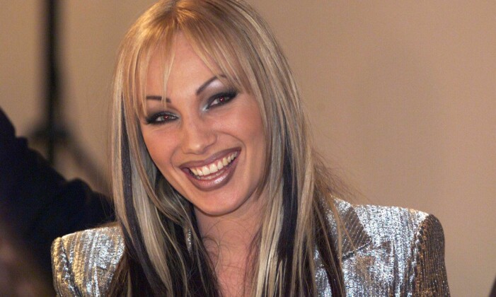 Charlotte Perrelli, då Nilsson, körde stenhårt på markerad läpplinje.