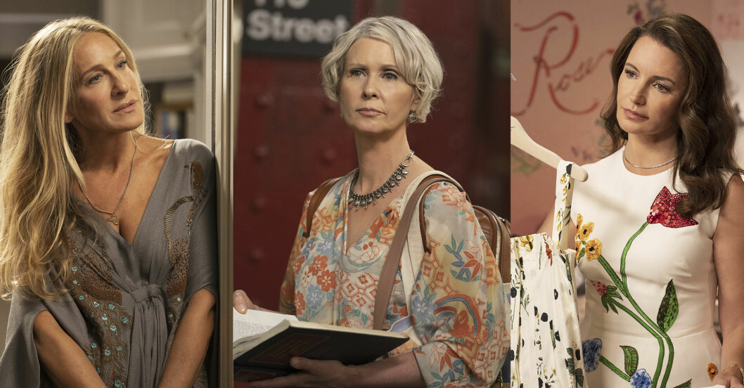 Sarah Jessica Parker, Cynthia Nixon och Kristin Davis i And Just Like That.