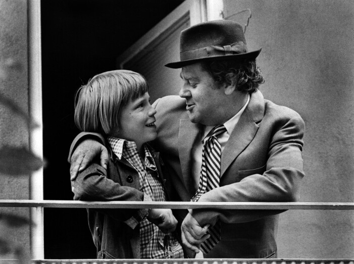Harald Hamrell och Anders Nyström i Pojken med guldbyxorna.