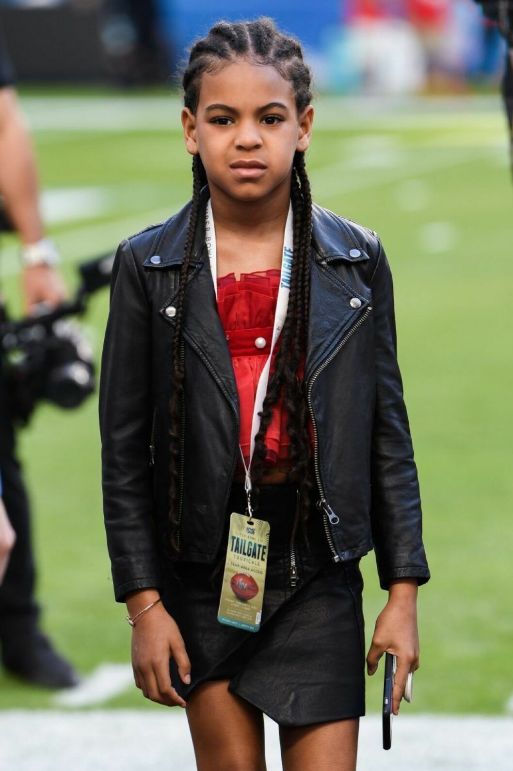 Blue Ivy Carter på Super Bowl 2020. Blue Ivy Carter på Super Bowl 2020.