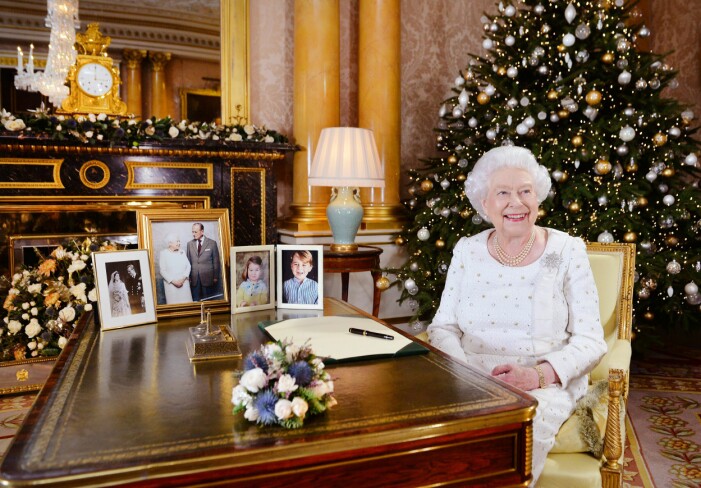 Drottning Elizabeth håller jultal 2017.