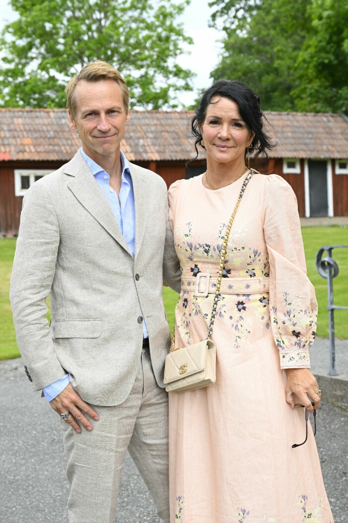 Sofia Wistam och maken Magnus var glada gäster på Jessica Wahlgrens bröllop sommaren 2022. Sofia Wistam och maken Magnus var glada gäster på Jessica Wahlgrens bröllop sommaren 2022.