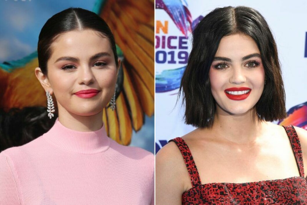 Selena Gomez t.v. och Lucy Hale t.h. Selena Gomez och Lucy Hale