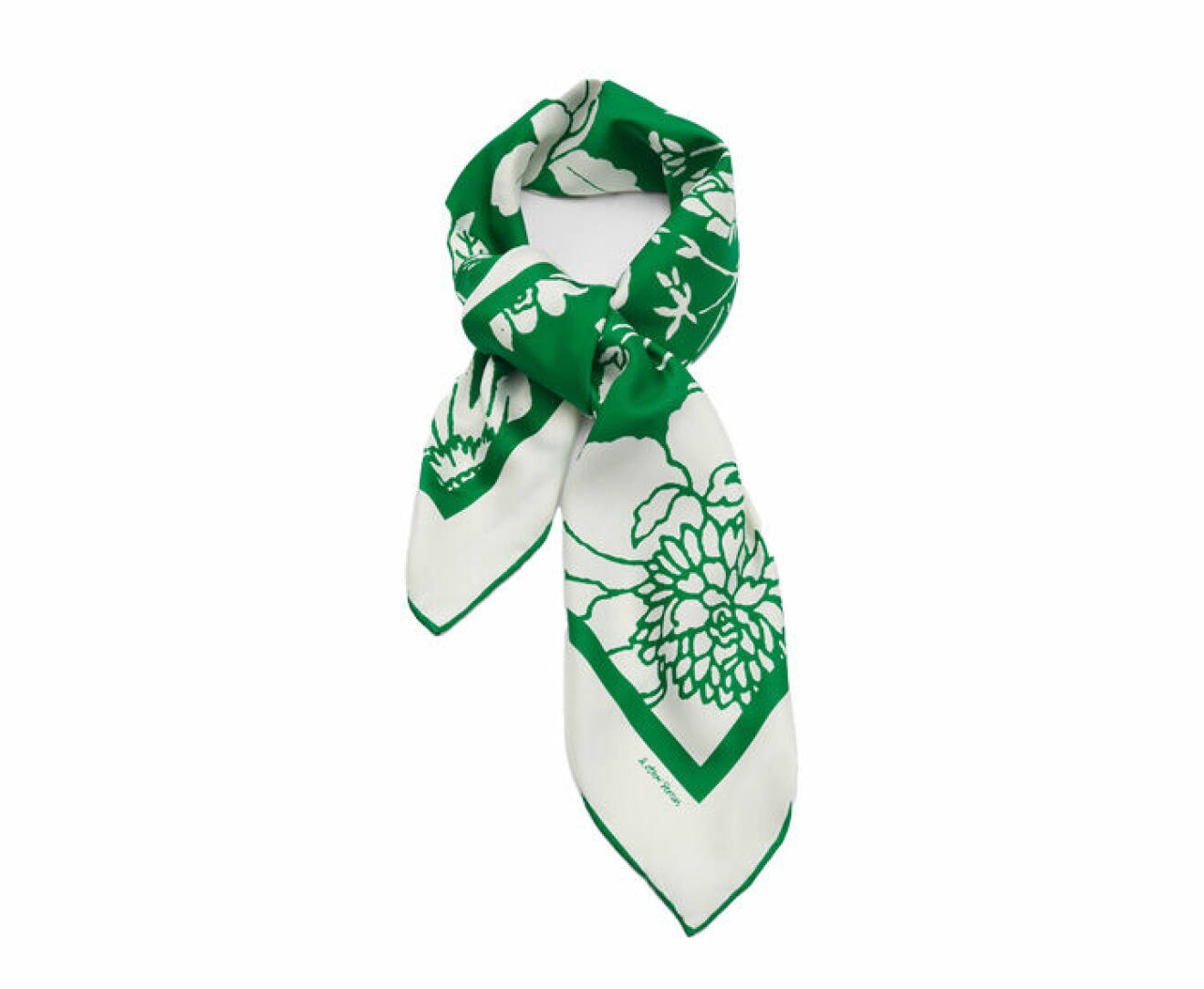 grön scarf gjord i återvunnen polyester till semestergarderoben från &amp; Other Stories