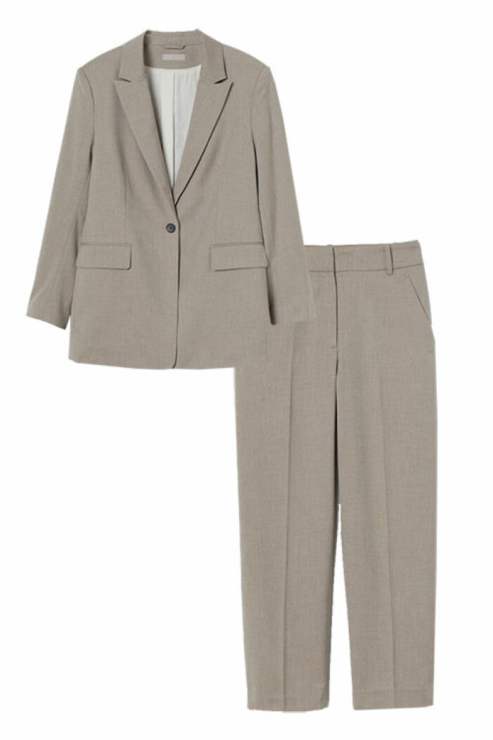 set beige kostym hm