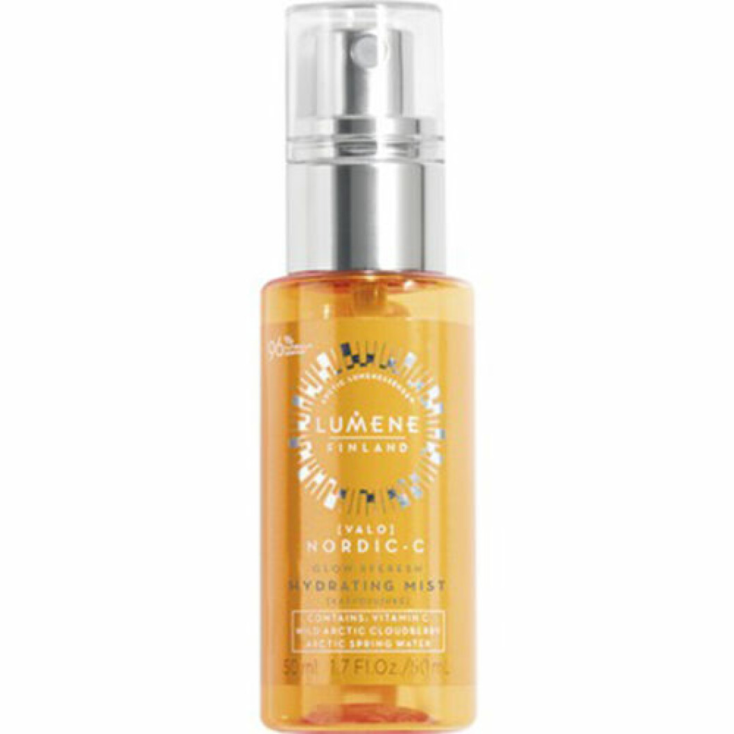 Setting spray med glow