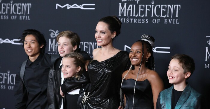 Knox Jolie-Pitt, Zahara Jolie-Pitt, Angelina Jolie, Vivian Jolie-Pitt and Shiloh Jolie-Pitt