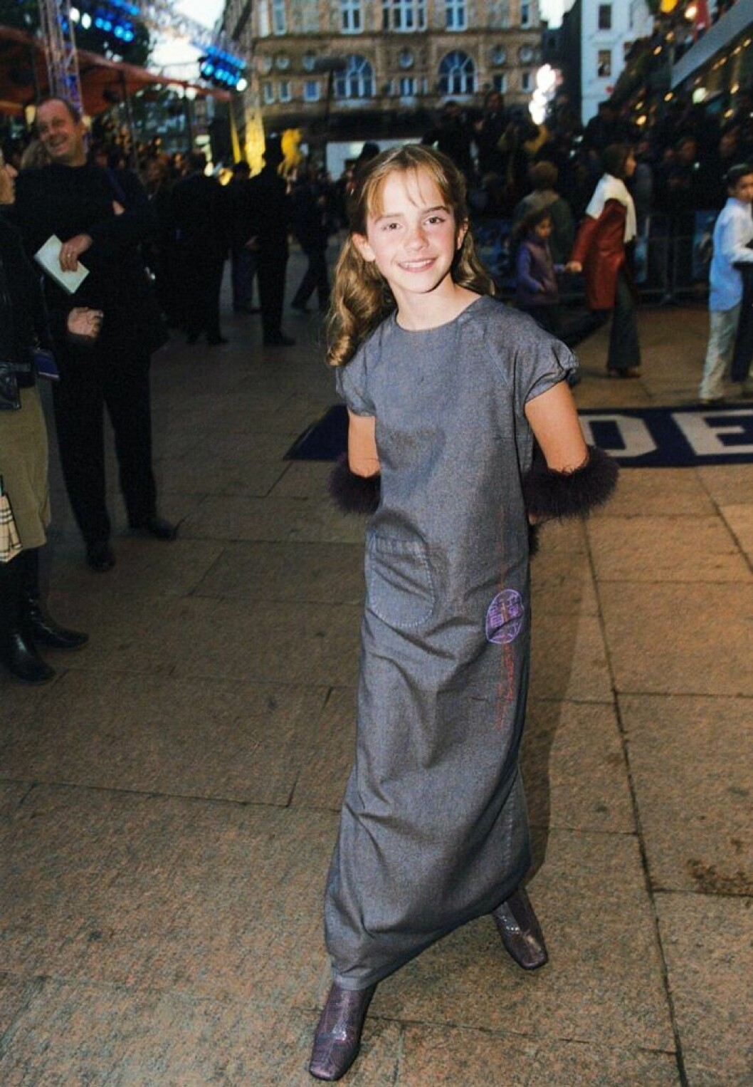 Emma Watson på premiären av första filmen år 2001. EMMA WATSON på premiären av